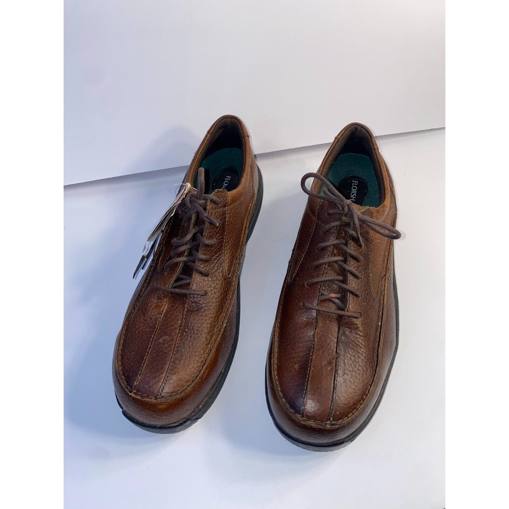 Florsheim Work Safety Boots Men's 11.5 D Brown Leather Steel Toe ASTM F2413-05
